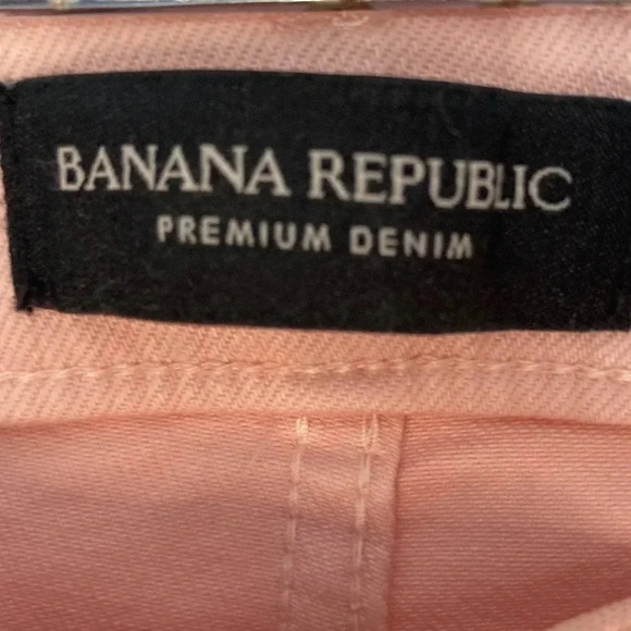 Banana Republic Women's Icy Pink Skinny Crop Jeans SZ 26 - Picture 7 of 8